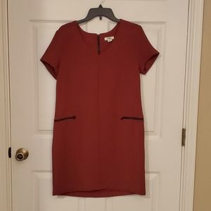 Cute red dress with blk trim